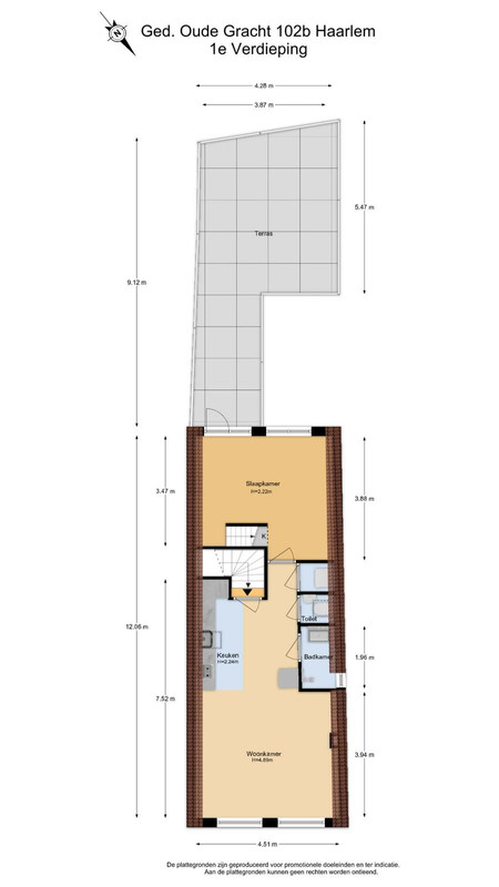 Gedempte Oude Gracht 102B, Haarlem